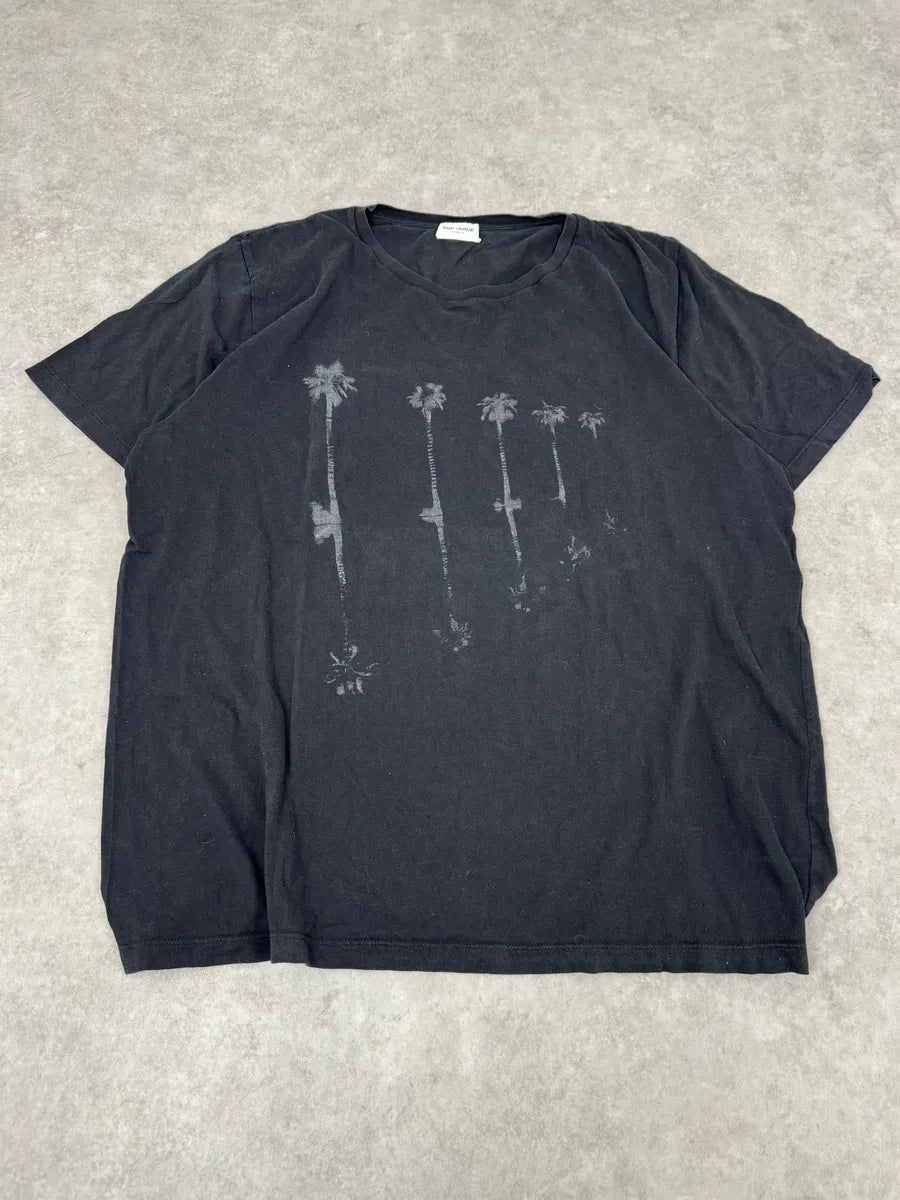 SS2019 Saint Laurent Black Palm Trees T-Shirt ebVWCTq 0