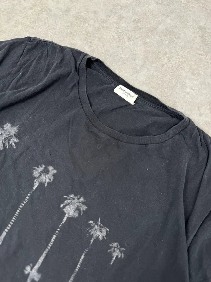 SS2019 Saint Laurent Black Palm Trees T-Shirt ebVWCTq 3