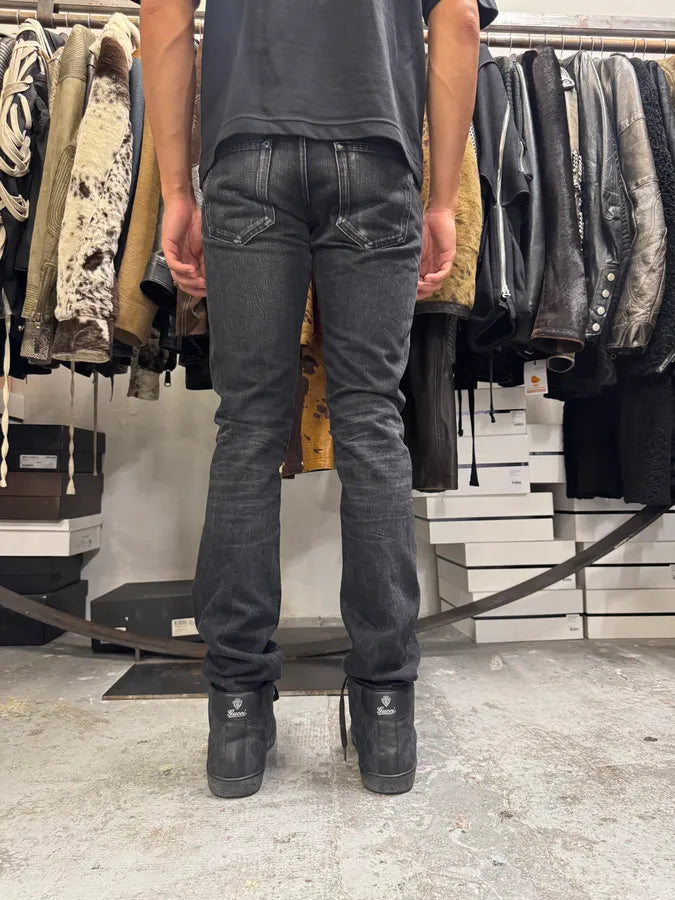 SS2019 Saint Laurent Dark Grey Slim Denim Jeans FMBDfSd 4