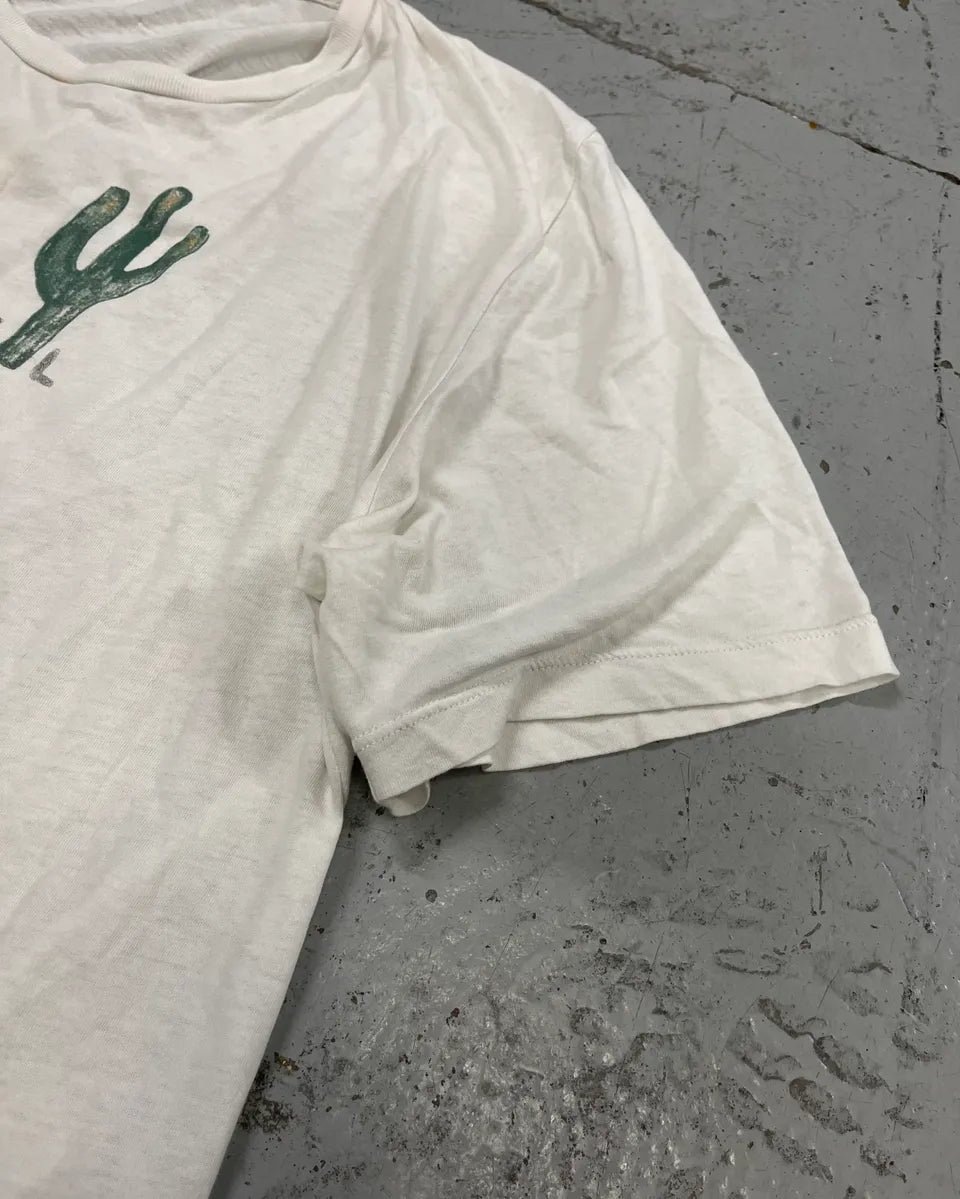 SS2019 Saint Laurent White Far West Cactus T-Shirt xKXOzxN 6