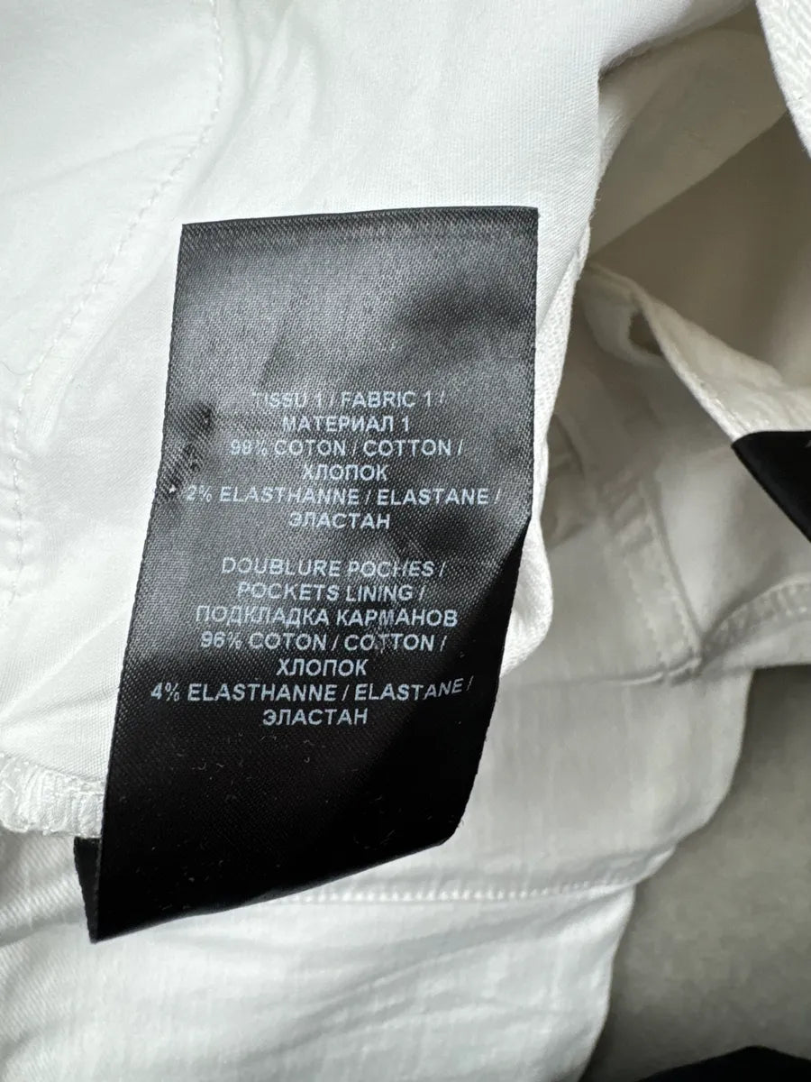 SS2020 Balmain White Denim Biker Slim Jeans MEpOMXov 13