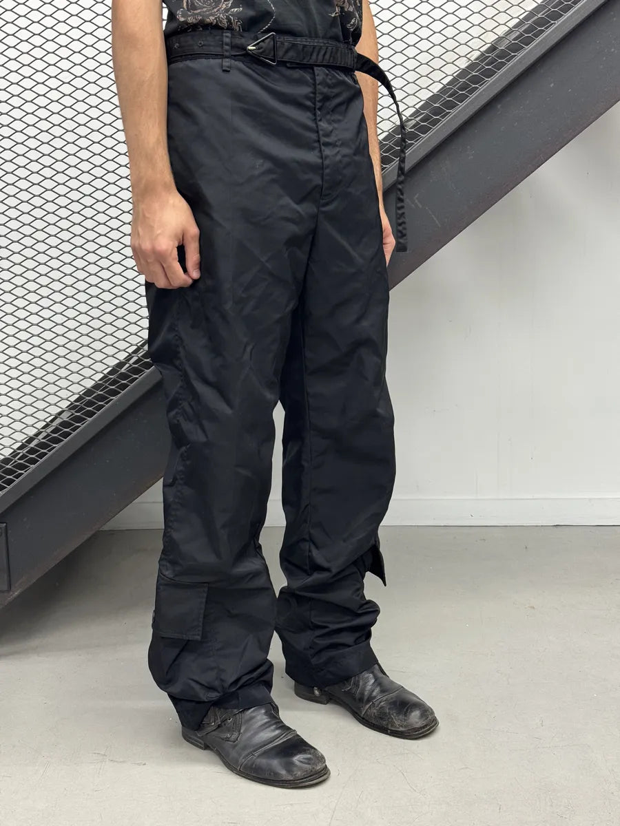 SS2020 Bottega Veneta Black Nylon Cargo Pants GTUIzFp 0
