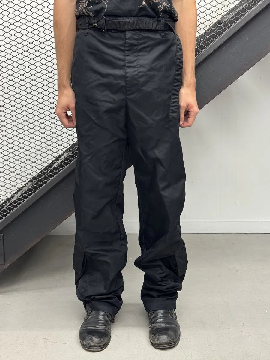 SS2020 Bottega Veneta Black Nylon Cargo Pants GTUIzFp 1