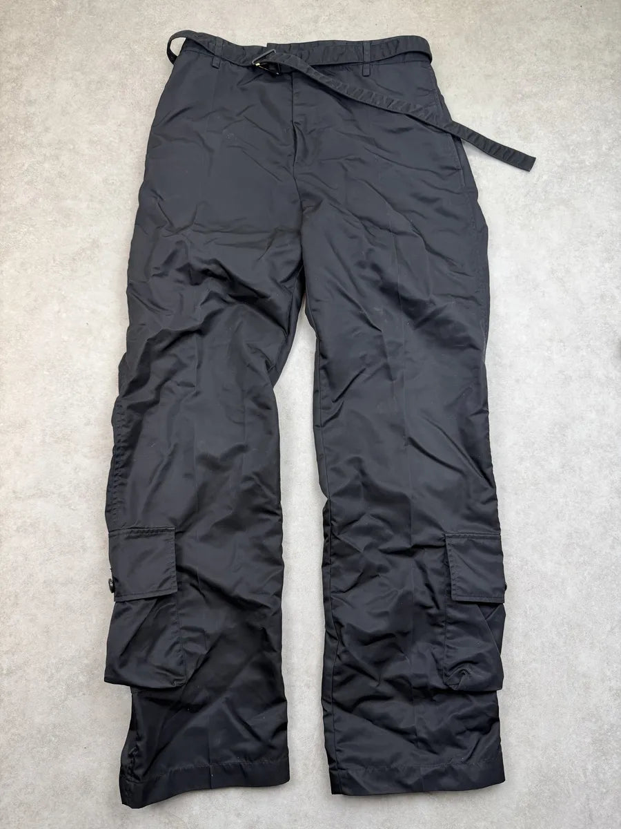 SS2020 Bottega Veneta Black Nylon Cargo Pants GTUIzFp 3