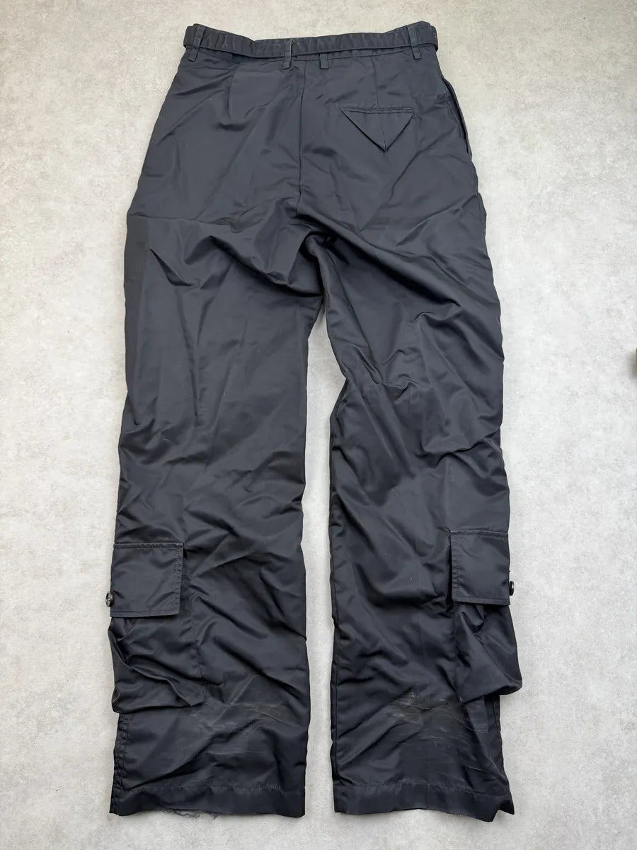 SS2020 Bottega Veneta Black Nylon Cargo Pants GTUIzFp 4