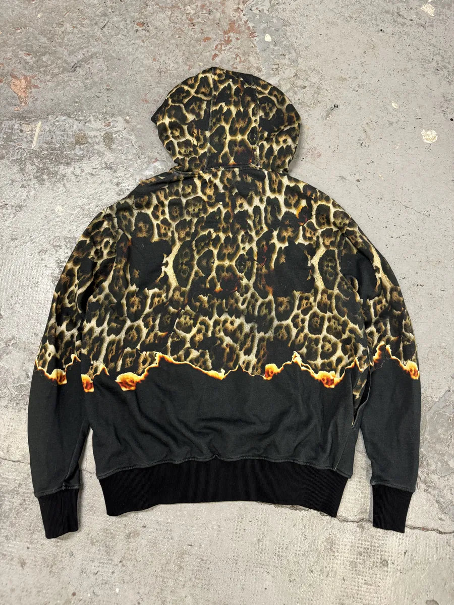 SS2020 Cavalli Black Fire Magma Zip-up Hoodie VFELIQt 1