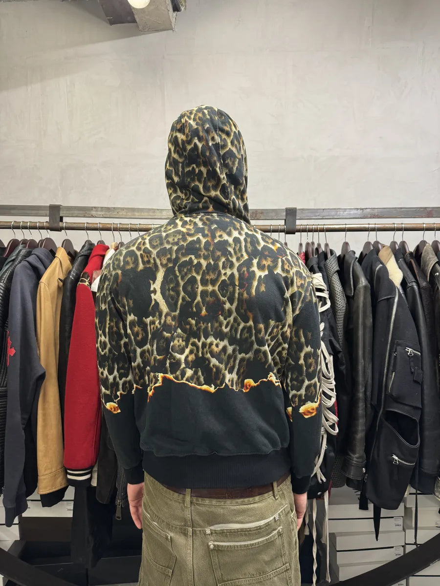 SS2020 Cavalli Black Fire Magma Zip-up Hoodie VFELIQt 3