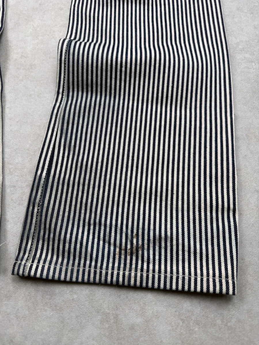 SS2020 Celine Striped Marine & White Pants LrNNMBo 11