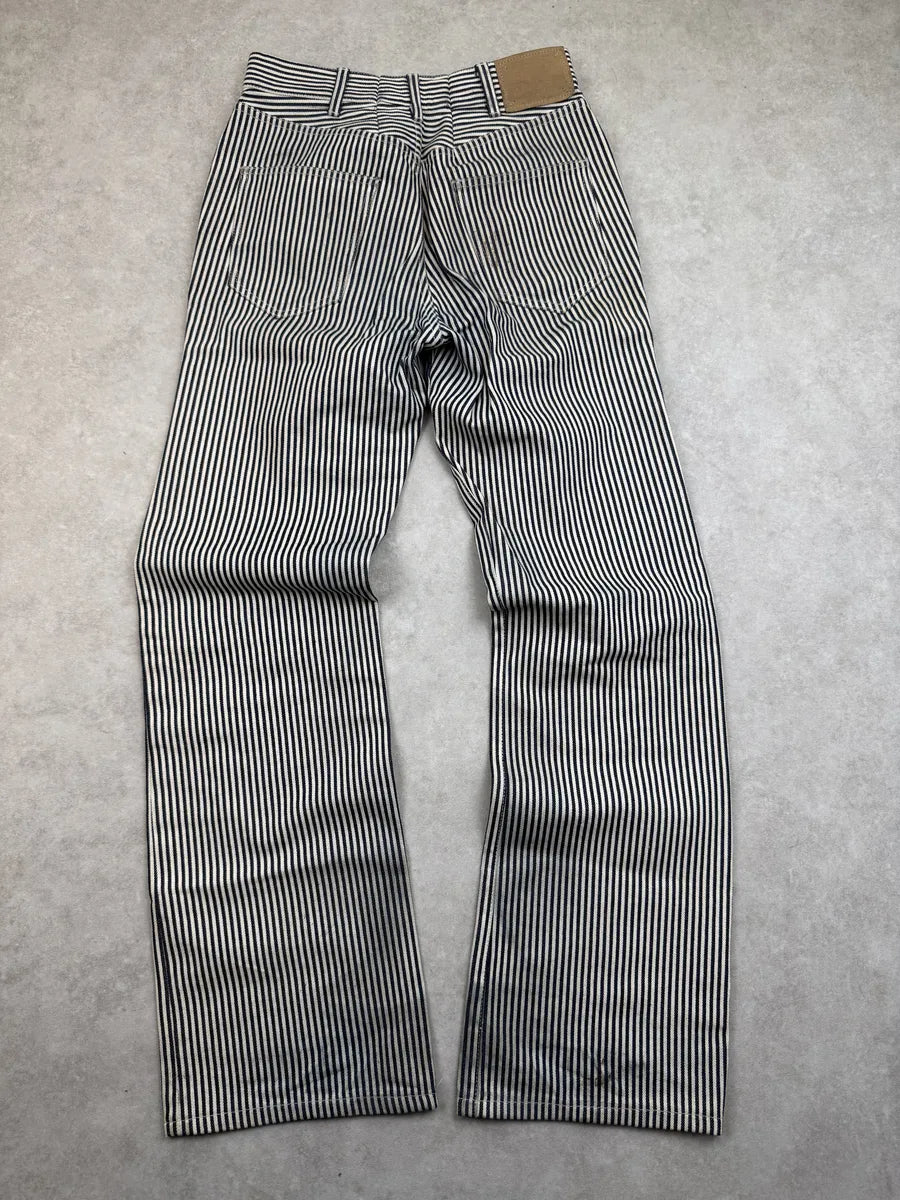 SS2020 Celine Striped Marine & White Pants LrNNMBo 4