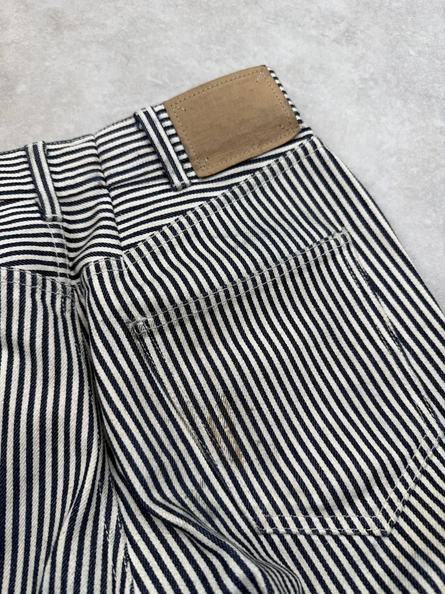 SS2020 Celine Striped Marine & White Pants LrNNMBo 8