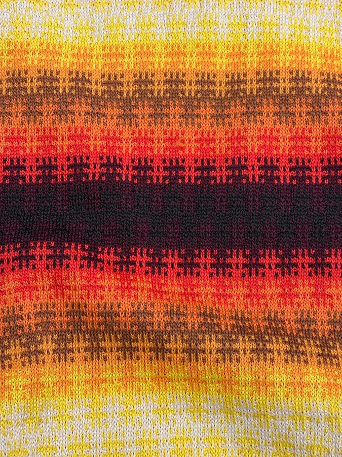 SS2019 Dries Van Noten Orange Summer Striped Polo Shirt yaGKFmc 6