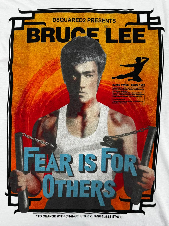SS2020 Dsquared2 White Bruce Lee Fighter T-Shirt LmYnHgS 6