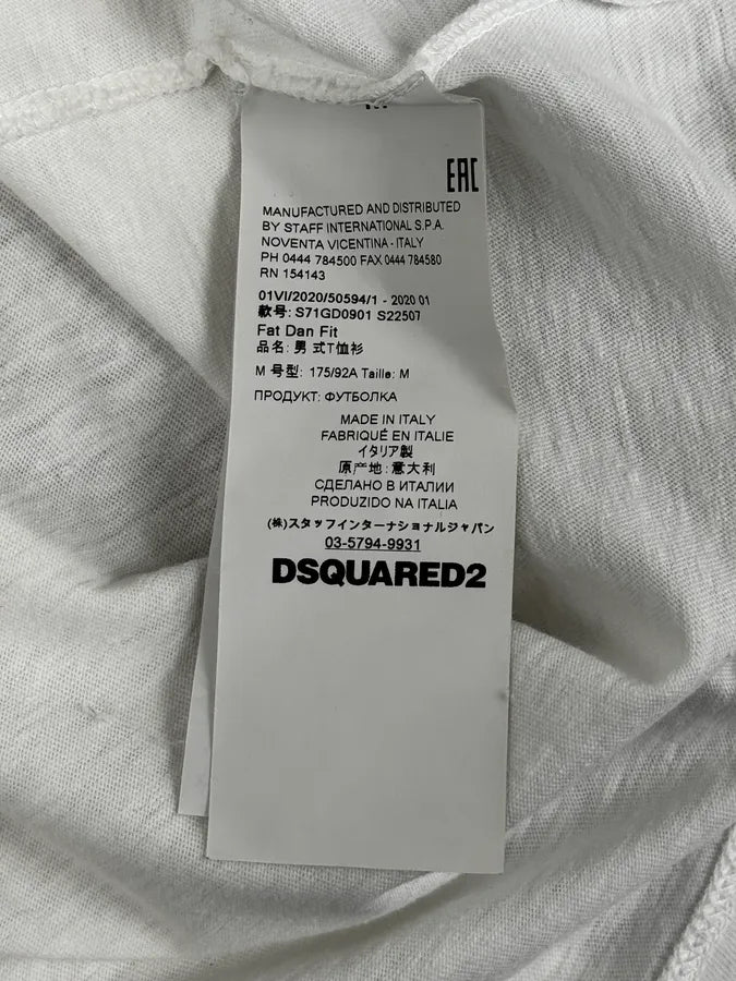 SS2020 Dsquared2 White Bruce Lee Fighter T-Shirt LmYnHgS 9