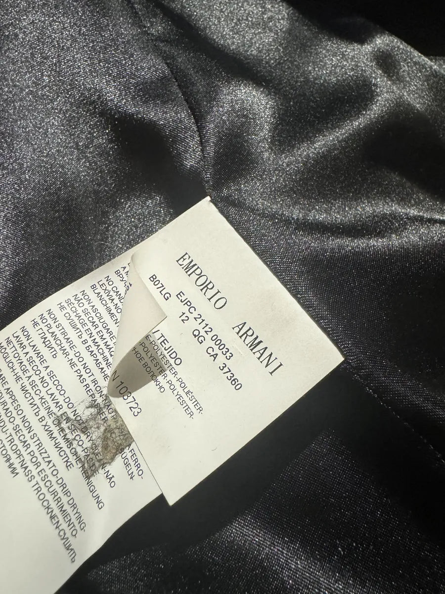 SS2020 Emporio Armani Black Light Plush Jacket kROosrH 7