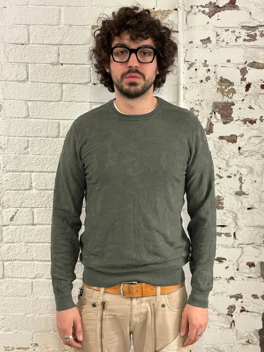 SS2020 Emporio Armani Camo Green Sweater kxBcOmg 1
