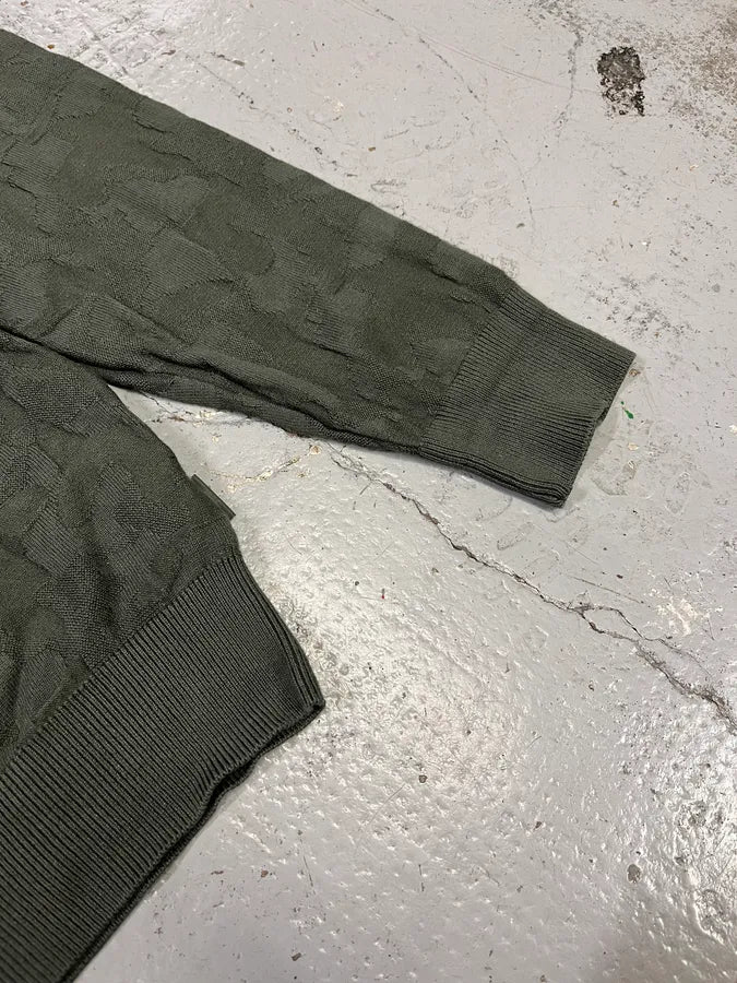 SS2020 Emporio Armani Camo Green Sweater kxBcOmg 4
