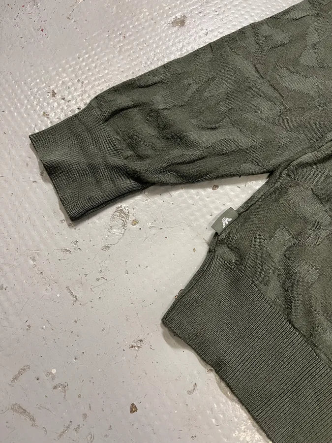 SS2020 Emporio Armani Camo Green Sweater kxBcOmg 6