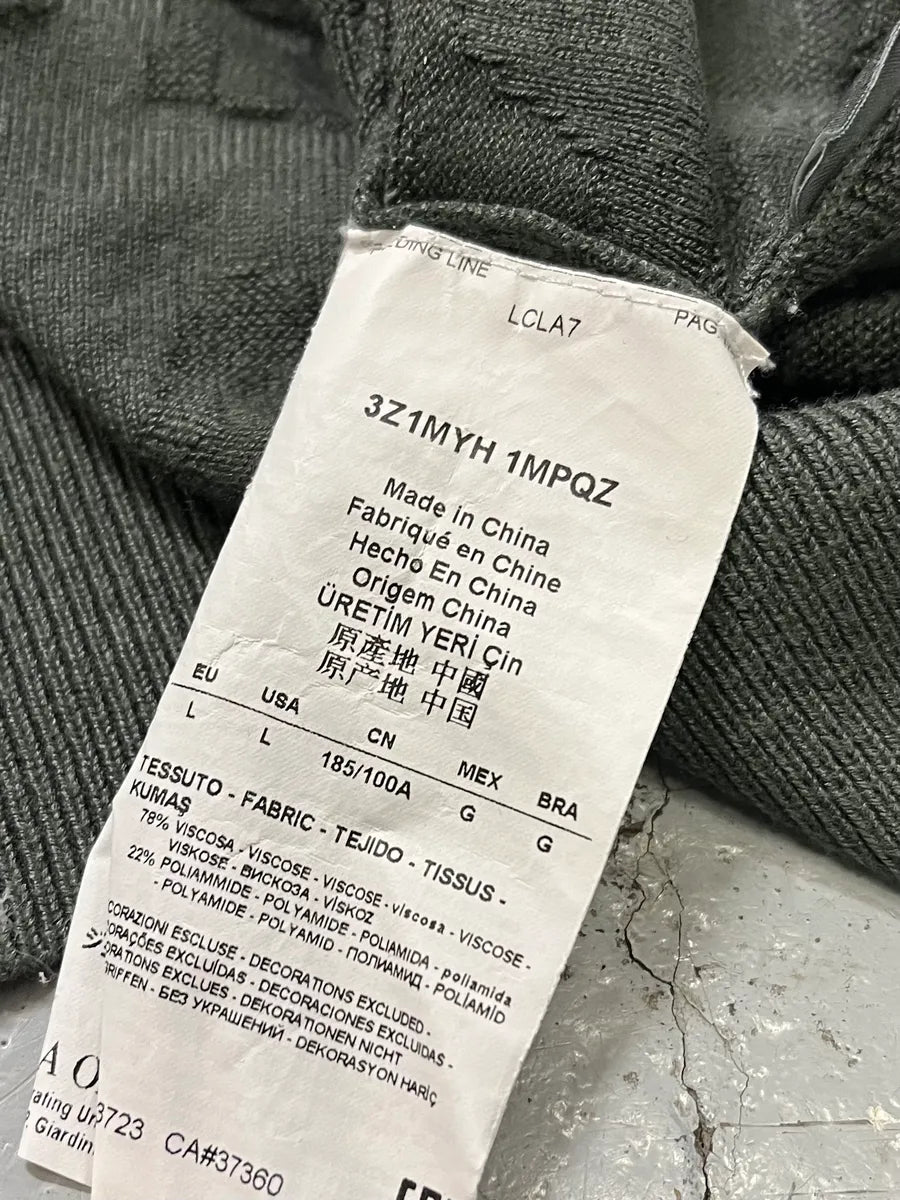 SS2020 Emporio Armani Camo Green Sweater kxBcOmg 8
