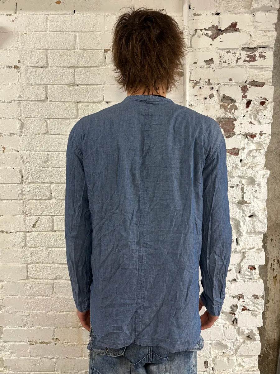 SS2020 Emporio Armani Embroidered Soft Blue Denim Jacket FINsPpX 2
