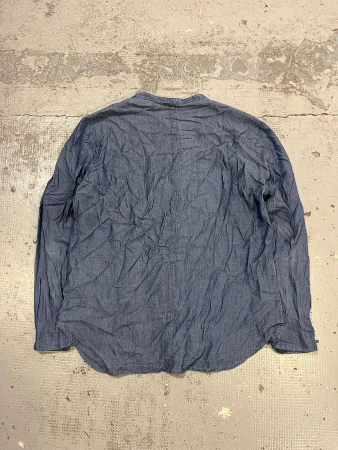 SS2020 Emporio Armani Embroidered Soft Blue Denim Jacket FINsPpX 7