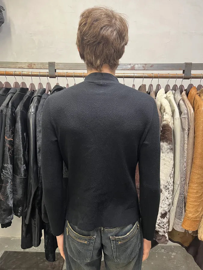 SS2020 Emporio Armani Geometrical Black Cozy Turtleneck (XS/S) JzdRqrr 2