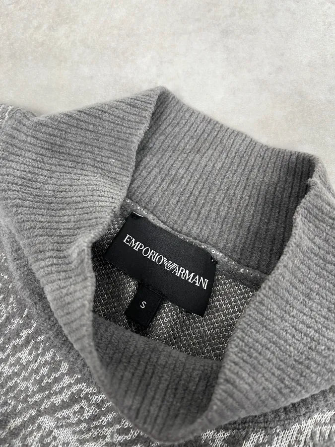 SS2020 Emporio Armani Grey Contemporary Turtleneck COQxScn 7