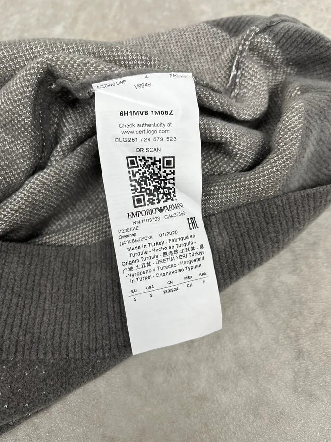 SS2020 Emporio Armani Grey Contemporary Turtleneck COQxScn 8