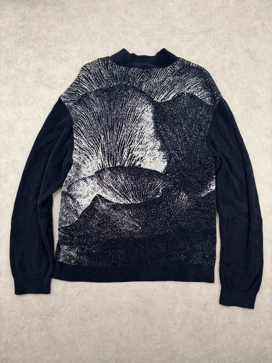 SS2020 Emporio Armani Navy Abstract Landscape Sweater tgQcFIN 1