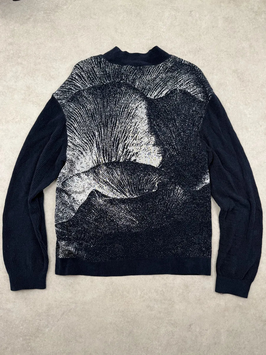 SS2020 Emporio Armani Navy Abstract Landscape Sweater tgQcFIN 6