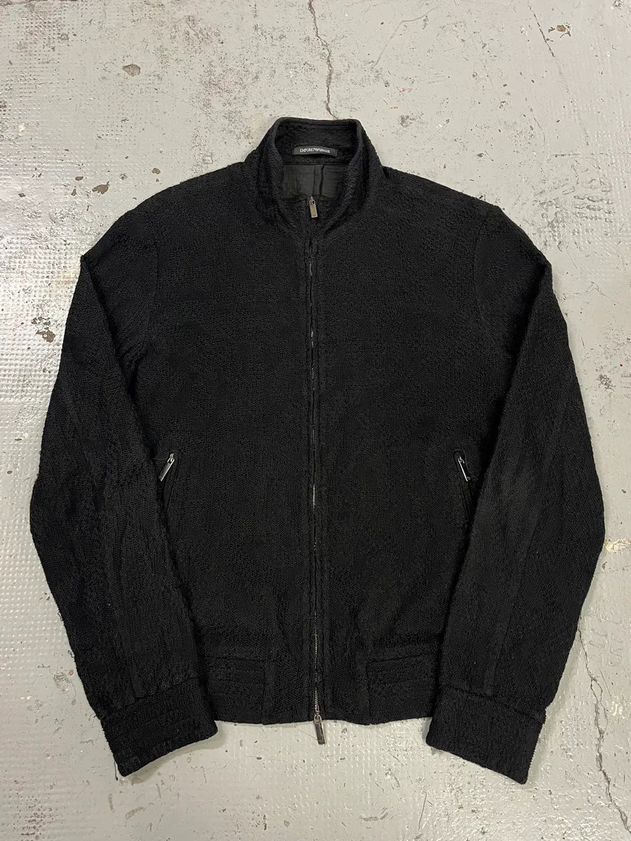 SS2020 Emporio Armani Relief Black Jacket hYAgpVe 3