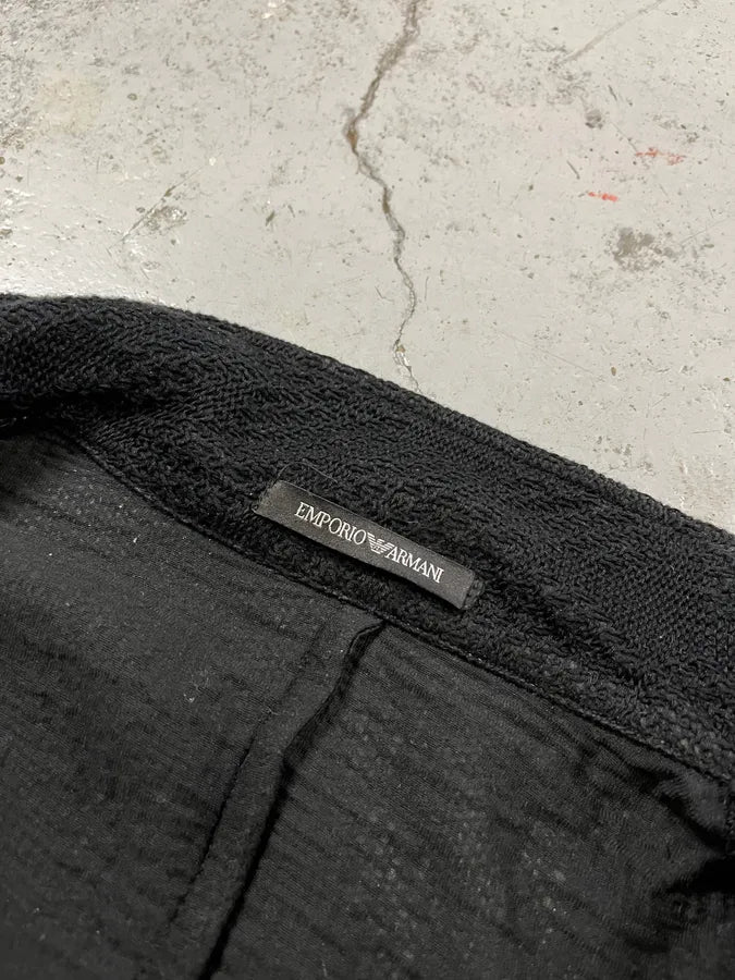 SS2020 Emporio Armani Relief Black Jacket hYAgpVe 8