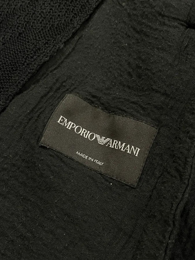 SS2020 Emporio Armani Relief Black Jacket hYAgpVe 9