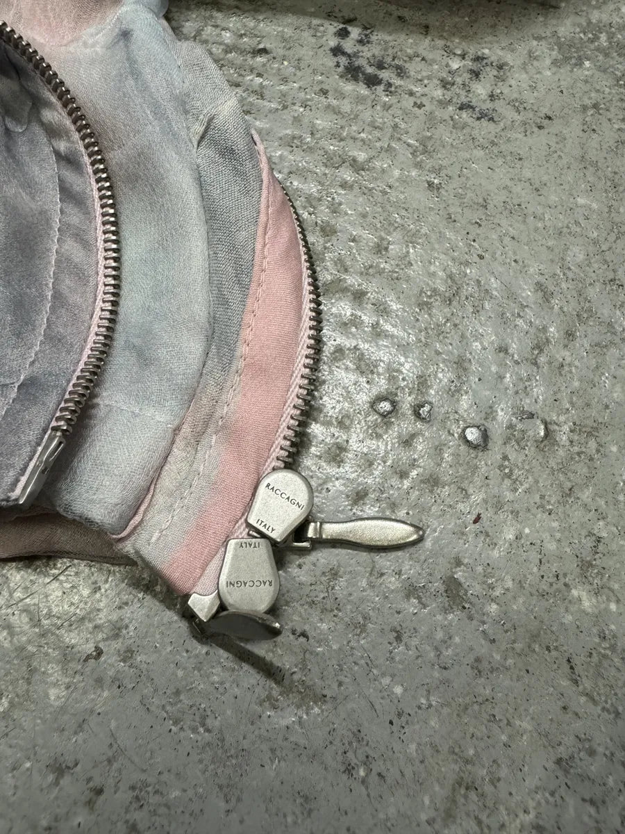 SS2020 Giorgio Armani Full Zip Runway Silk Cloudy Sky Bomber Jacket NCxomeh 6