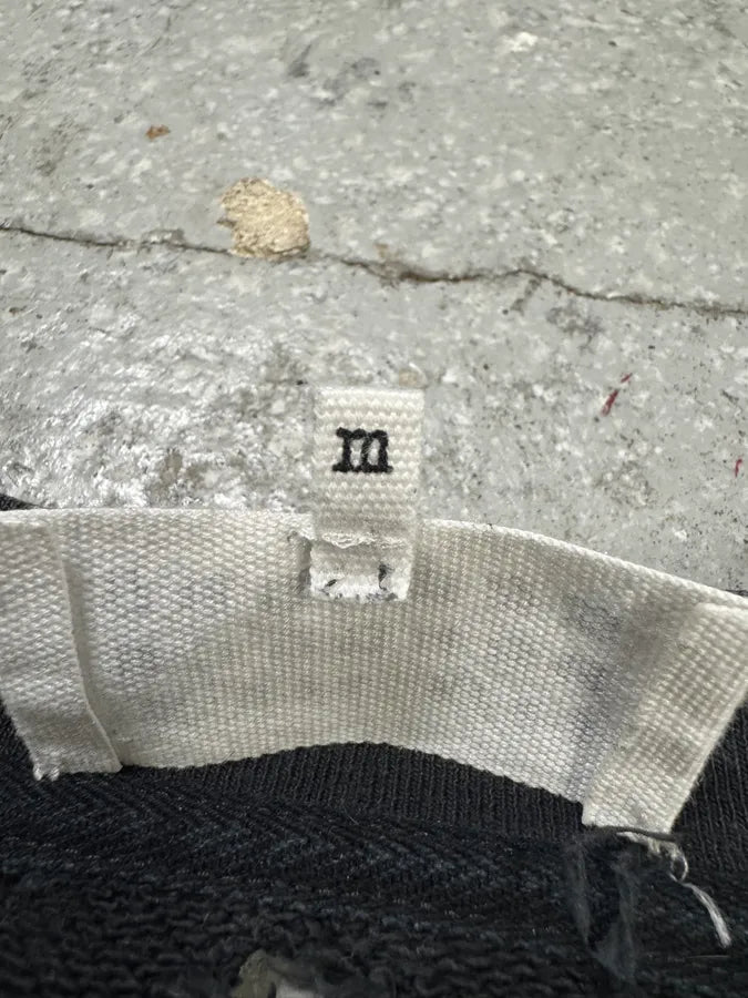 SS2020 Maison Margiela Black Cut Out Crewneck Sweater NpsPKzg 12