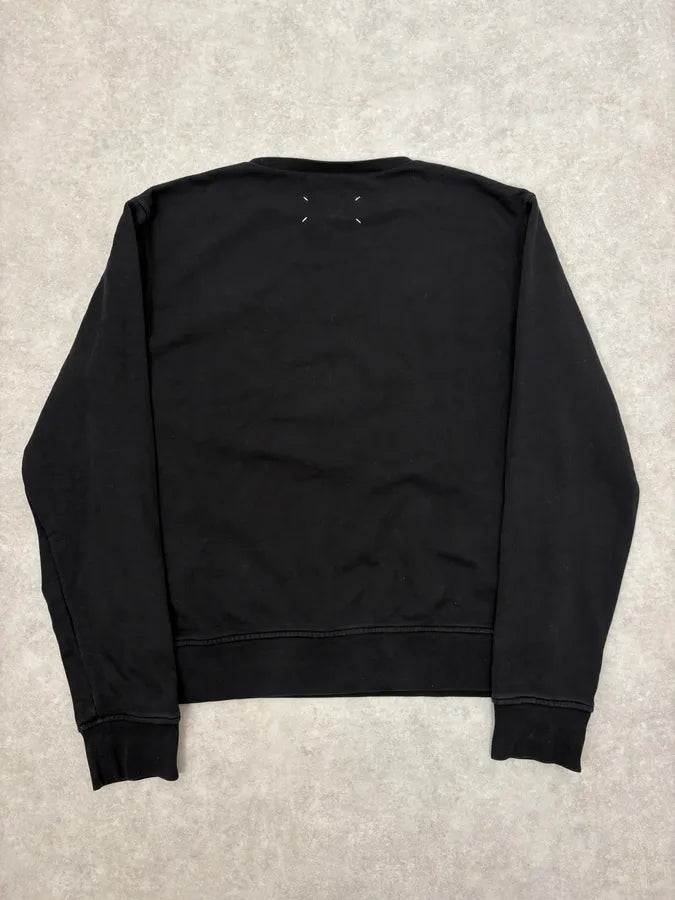 SS2020 Maison Margiela Black Signature Crewneck Sweater RKtpWyj 6