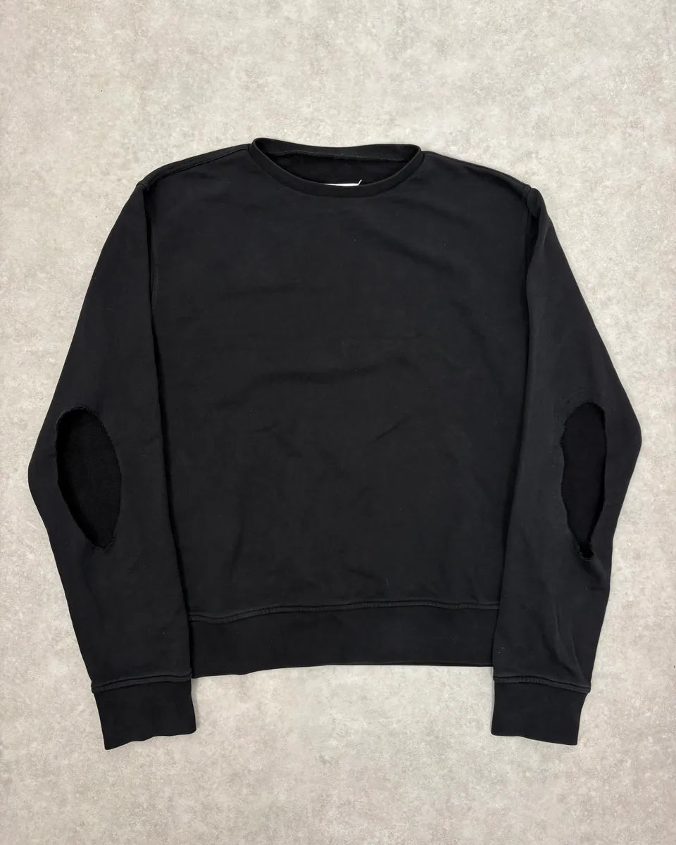 SS2020 Maison Margiela Black Signature Crewneck Sweater RKtpWyj 0