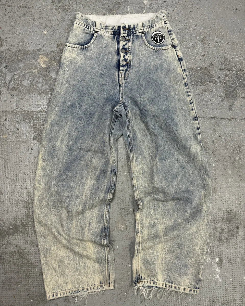 SS2020 Maison Margiela MM6 Large Blue Denim Jeans OTQoGcU 0