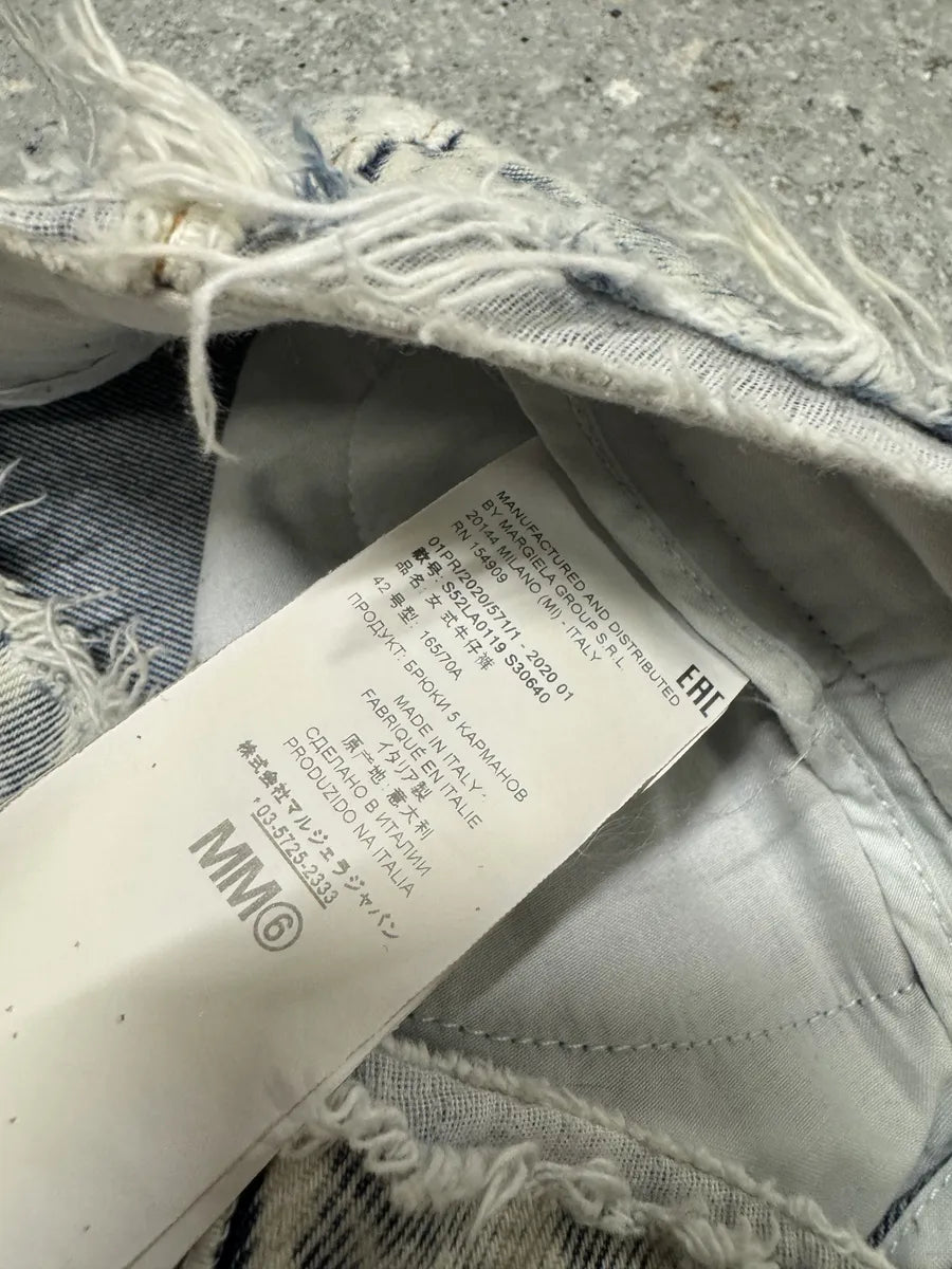 SS2020 Maison Margiela MM6 Large Blue Denim Jeans OTQoGcU 10