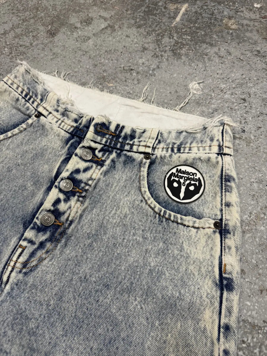 SS2020 Maison Margiela MM6 Large Blue Denim Jeans OTQoGcU 7