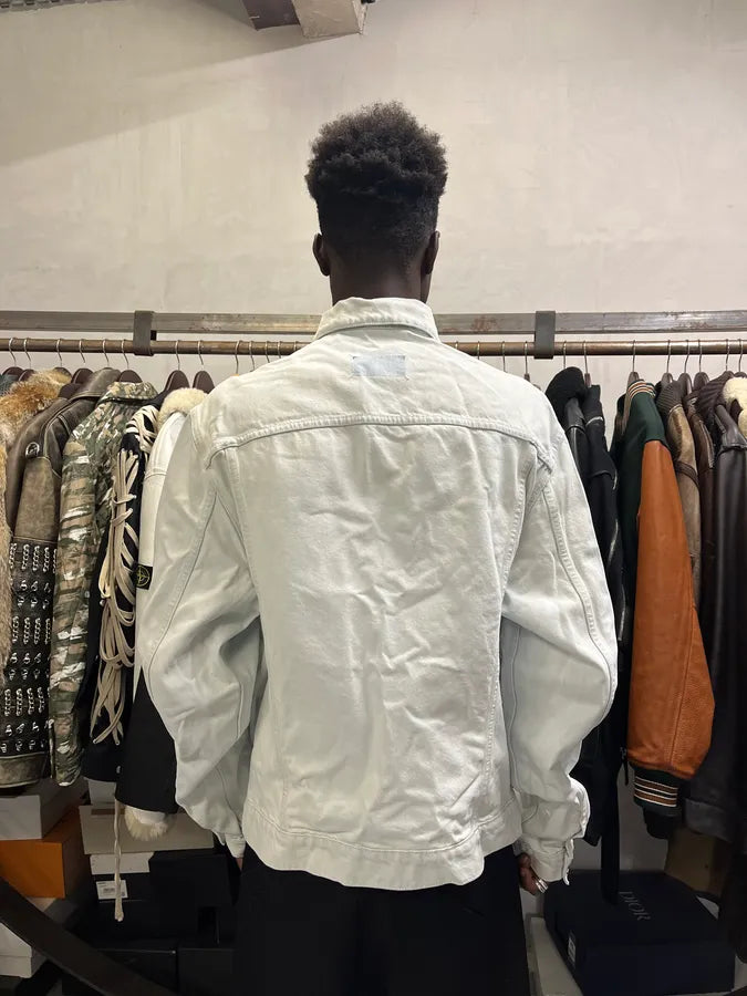 SS2020 Maison Margiela Stonewashed White Denim Jacket GcJWVpj 2