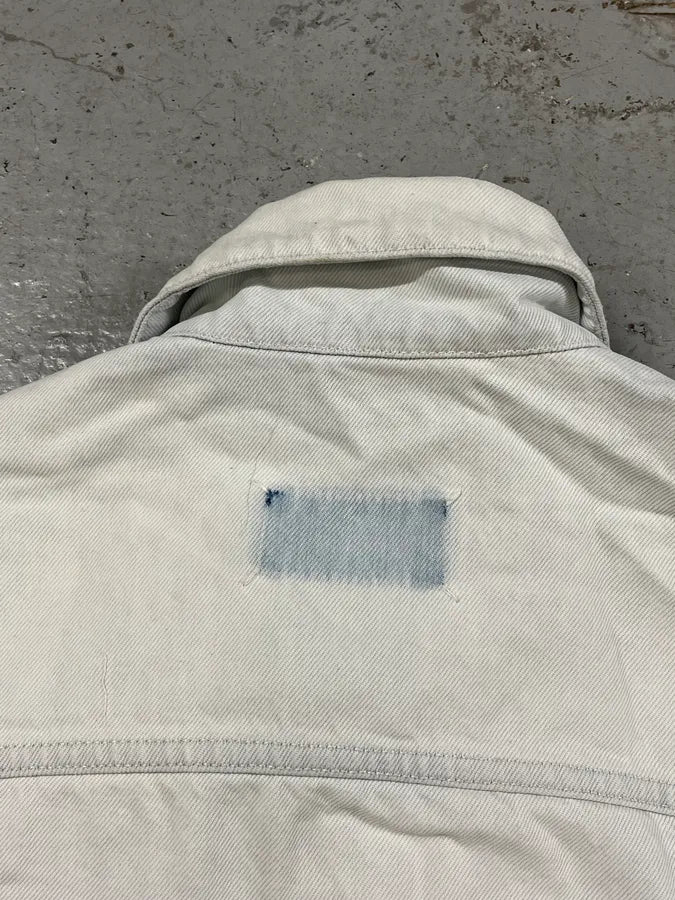 SS2020 Maison Margiela Stonewashed White Denim Jacket GcJWVpj 8