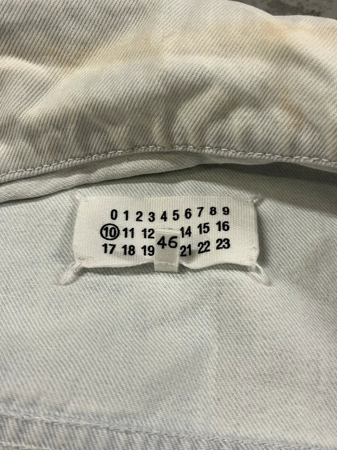 SS2020 Maison Margiela Stonewashed White Denim Jacket GcJWVpj 10