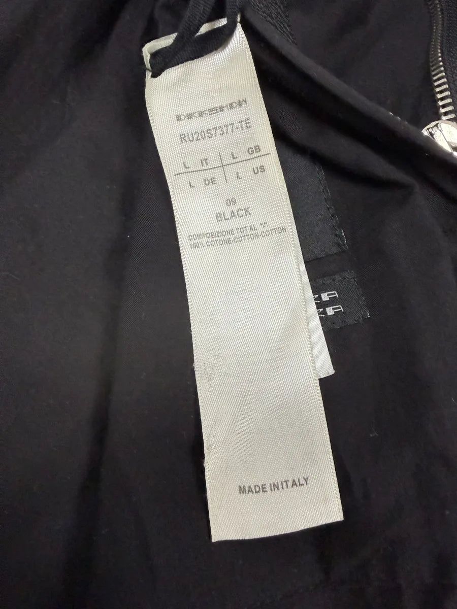 SS2020 Rick Owens Black Obscure Bomber Jacket axtQmJO 12