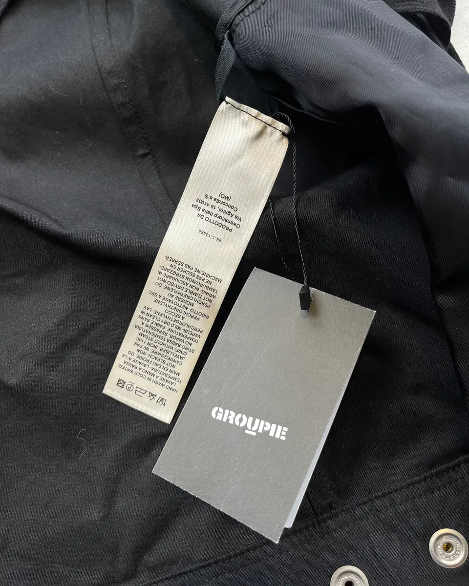 SS2020 Rick Owens Tactual Megalaced Black Dark Jacket ffvLYzj 8