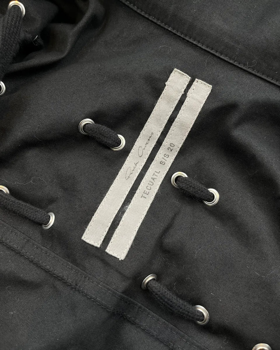 SS2020 Rick Owens Tactual Megalaced Black Dark Jacket ffvLYzj 9