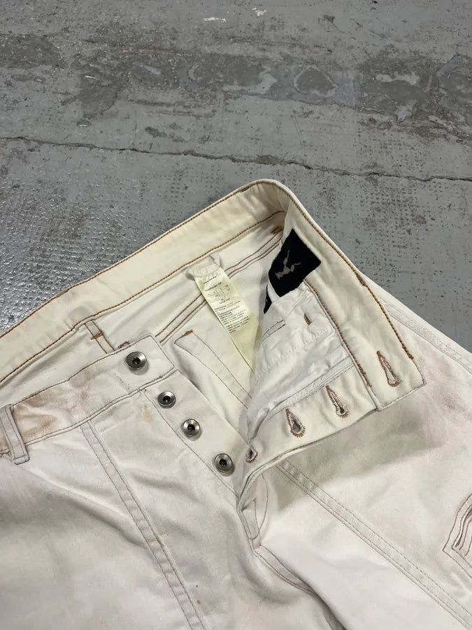 SS2020 Rick Owens White Avant-Garde Biker Slim Jeans yBCmfCn 10