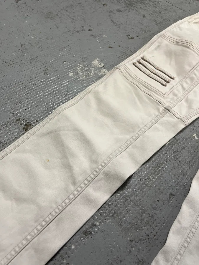 SS2020 Rick Owens White Avant-Garde Biker Slim Jeans yBCmfCn 7