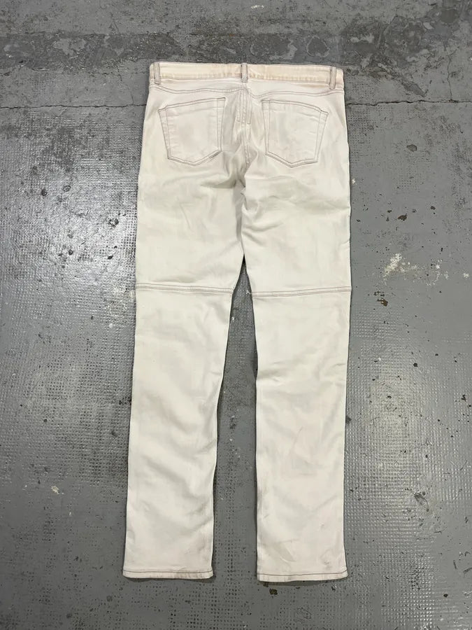 SS2020 Rick Owens White Avant-Garde Biker Slim Jeans yBCmfCn 8