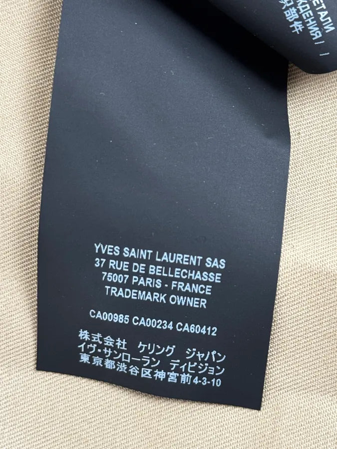 SS2020 Saint Laurent Beige Classy Jacket zHSWsCU 12