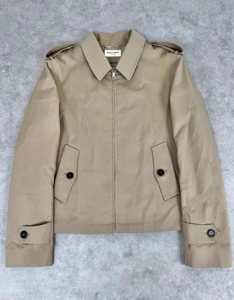 SS2020 Saint Laurent Beige Classy Jacket zHSWsCU 0